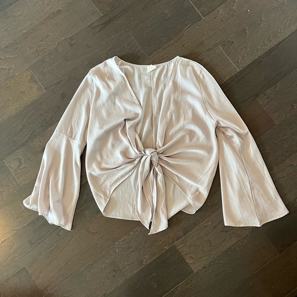 Satin tie top - Picture 3 of 3